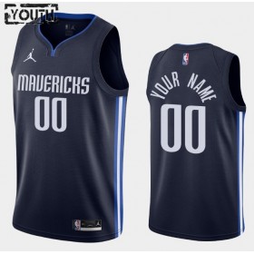 Barn Dallas Mavericks Tröja Benutzerdefinierte 2020-2021 Jordan Brand Statement Edition Swingman